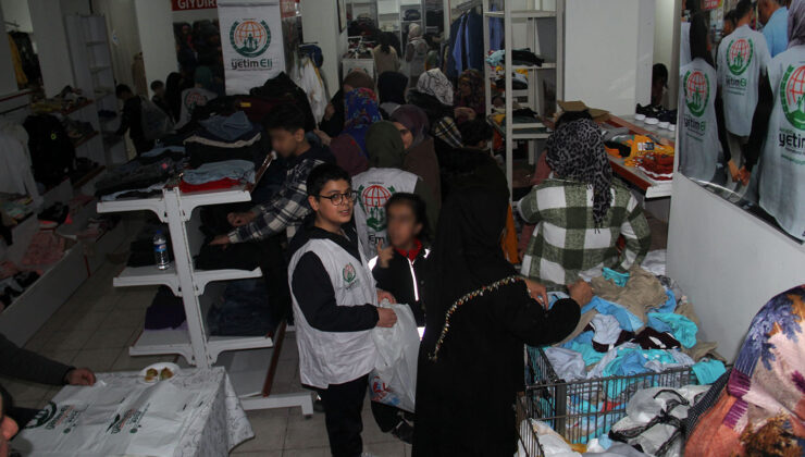 Avrupa Yetim Eli yüzlerce çocuğu giydirdi