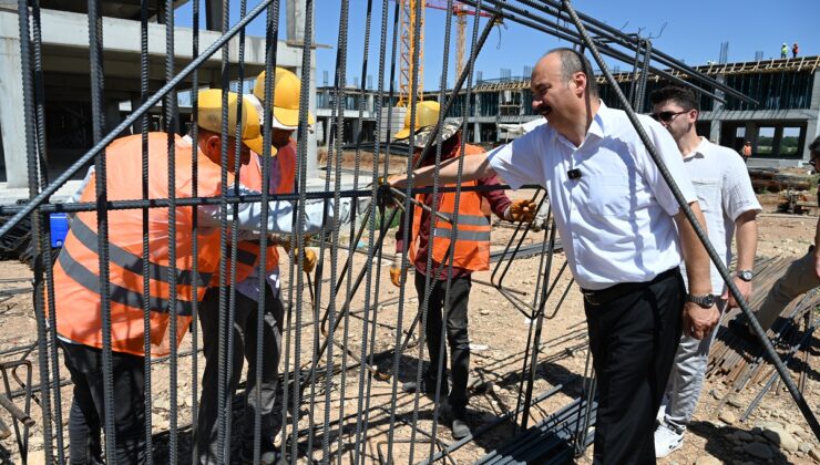 500 Yataklı Devlet Hastanesi İnşaatı Tüm Hızıyla Devam Ediyor