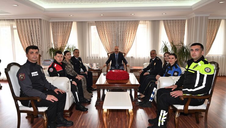EMNİYET TEŞKİLATINDAN VALİYE POLİS HAFTASI ZİYARETİ